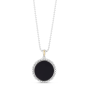 Silver & 18K Prosecco Onyx Medallion