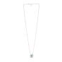 Silver & 18K Blue Topaz Prosecco Hexagon Necklace