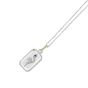 Silver & 18K Gold Serpent Medallion Tag