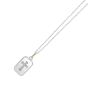 Silver & 18K Gold Cross Medallion Tag