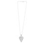 Silver & 18K Prosecco Mother of Pearl Heart Pendant