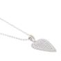 Silver & 18K Prosecco Diamond Heart Pendant