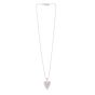 Silver & 18K Prosecco Diamond Heart Pendant