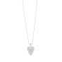 Silver & 18K Prosecco Diamond Heart Pendant