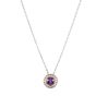 Sterling Silver & 18K Gold Prosecco Birthstone Pendant