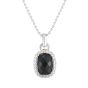 Sterling Silver & 18K Gold Large Gemstone Pendant