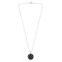 Silver & 18K Gold Onyx Prosecco Netted Medallion