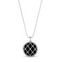 Silver & 18K Gold Onyx Prosecco Netted Medallion