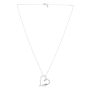 18K & Silver Open Heart Prosecco Love Knot Necklace