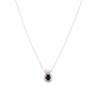 Silver & 18K Prosecco Love Knot Birthstone Necklace