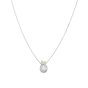 Silver & 18K Prosecco Love Knot Birthstone Necklace
