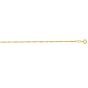 14K Gold 1.3mm Singapore Chain