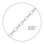 14K 100" 3.2mm Lite Oval Rolo Spool Chain