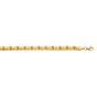 14K Gold Satin X Stampato Bracelet