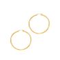 14K Gold 3x50mm Hoops
