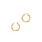 14K Gold 5x30mm Hoops