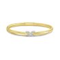 14K Diamond X Stretch Mesh Bracelet