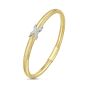 14K Diamond X Stretch Mesh Bracelet