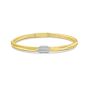 14K Diamond Oval Stretch Mesh Bracelet