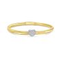 14K Diamond Heart Stretch Mesh Bracelet