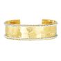 14K Gold Two-Tone Lucia Cuff Bangle