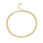 14K Polished & Diamond Cut Bead Chain