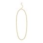 14K Polished & Diamond Cut Bead Chain