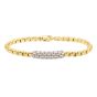 14K Gold Two-Tone ID Bracelet 