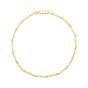 14K Two-Tone Bar & Bead Chain