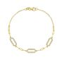 14K Diamon'Oro Paperclip Bracelet