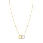 14K TT Interlocking Necklace