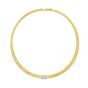 14K .21ct Diamond Omega Necklace