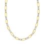14K Two-tone Diamante Paperclip Chain