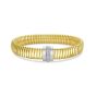 14K Center Station Diamond Tubogas Bracelet