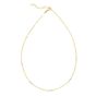 14K Two Tone Oval & Paperclip Link Necklace