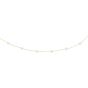 14K Gold Pearl Station Necklace