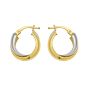 14K Interlocking Trinity Hoops