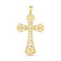 14K Two-tone Cross Pendant