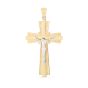 14K Two-tone Cross Pendant