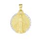 14K Gold Blessed Mary Religious Medal