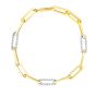 14K .96ct Diamond Paperclip Chain