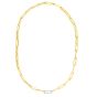 14K .32ct Diamond Paperclip Chain