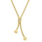 14K Gold Diamond Venetian Lariat Necklace
