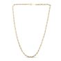 14K Two-tone Diamond Cut Link Chain