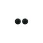 14K Gold 6mm Black CZ Stud Earring