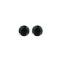 14K Gold 8mm Black CZ Stud Earring