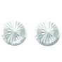 14K Gold Large Diamond Cut Burst Post Earring