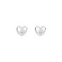 14K Gold Small Polished Heart Post Earring