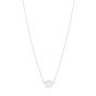 14K Pearl Necklace Solitaire