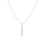 14K Gold .06ct Diamond Bar Necklace